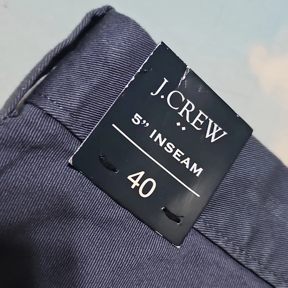 J. Crew Deep Blue Men's Flat Front Shorts Size 40 New
